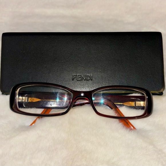 Fendi | Women’s Brown Eyeglasses with Case - Picture 1 of 8